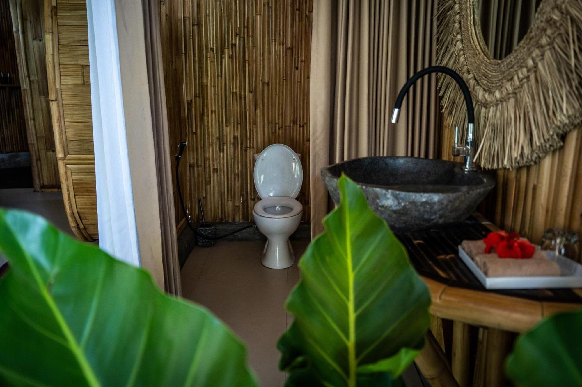 Вилла Eco Bamboo Island Bali - Bamboo House #3 Selat Экстерьер фото